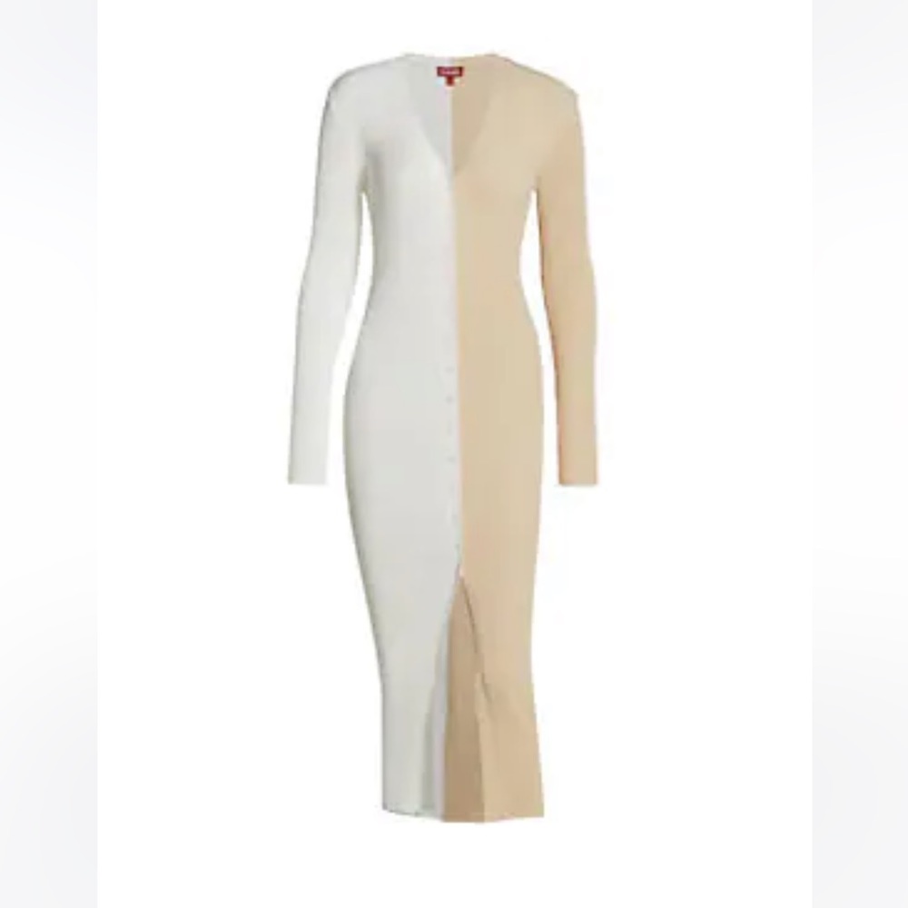 STAUD Colorblock Sweaterdress